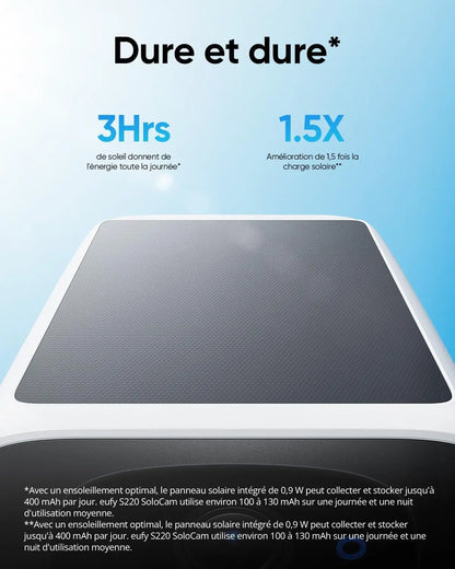 eufy security S220 SoloCam Solar Security Camera Wireless Outdoor Camera Continuous Power 2K Resolution Wireless