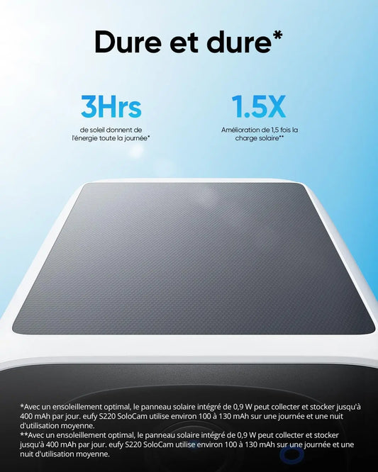 eufy security S220 SoloCam Solar Security Camera Wireless Outdoor Camera Continuous Power 2K Resolution Wireless