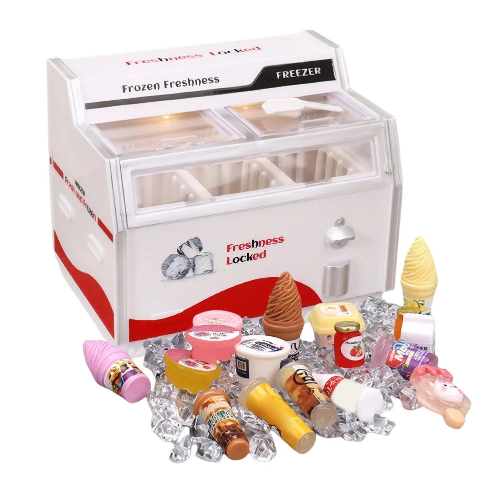 Freezer Shape Fridge Magnets Magnets Stickers Decorative Mini Magnets Decals Strong Suction Fridge Stickers for Kitchen Locker