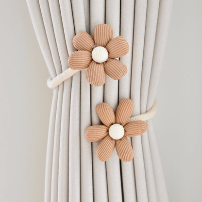Flower Curtain Tieback Window Curtain Buckle Clip Kids Room Hanging Curtain Holders Tie Backs Curtain Accessories Decor