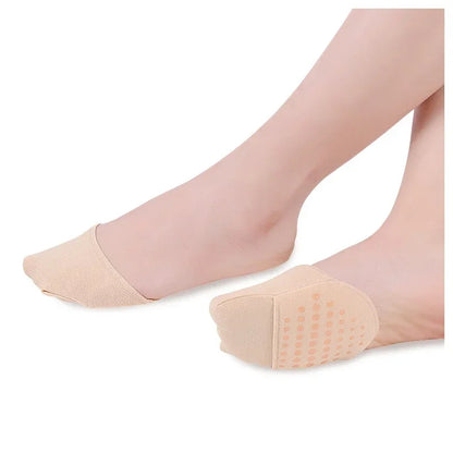 Womens High-Heeled Shoe Insoles-Ergonomic Half Insoles Protective Five-toe Forefoot Pads Ultra-Absorbent Non Skid Half Sock