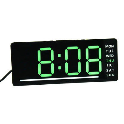 Silent Digital Alarm Clock for Babies,LED Bedside Clock with Night Light Multiple Functions | Adjustable Tone Volume