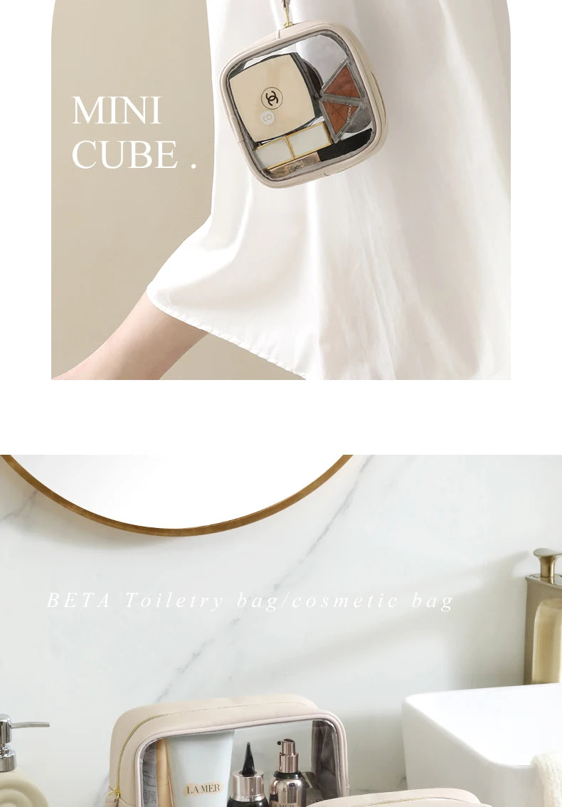 Tianzong Toiletry Bag Portable Travel Business Trip Cosmetics Cosmetics Bag Waterproof Transparent Cosmetic Bag