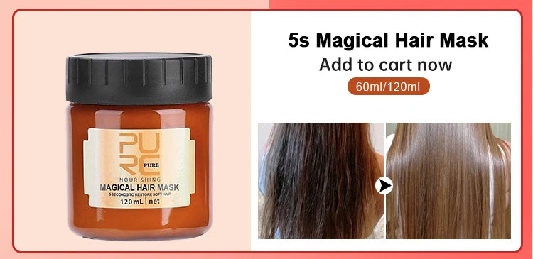 PURC Ginger Hair Serum for Men Women Scalp Treatment Repair Damaged Dry Moisturizing Hair Care Products 50ml