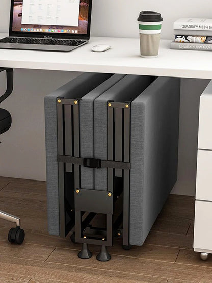 Four fold bed office nap bed nap tool factory directly operated office nap bed carrying wheeled marching bed