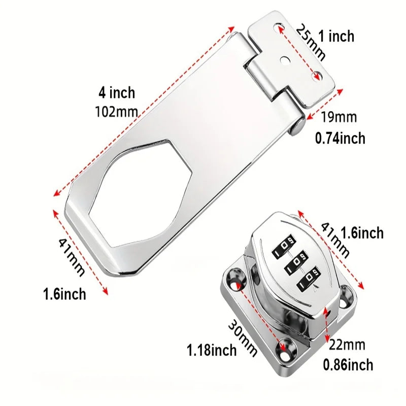 Anti-theft Combination Locks Keyless Household Security Cabinet Password Lock for Door Locks,Shoe Cabinets,Drawers,Wardrobes