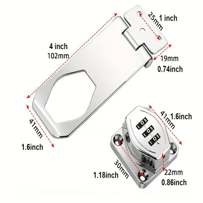 Anti-theft Combination Locks Keyless Household Security Cabinet Password Lock for Door Locks,Shoe Cabinets,Drawers,Wardrobes