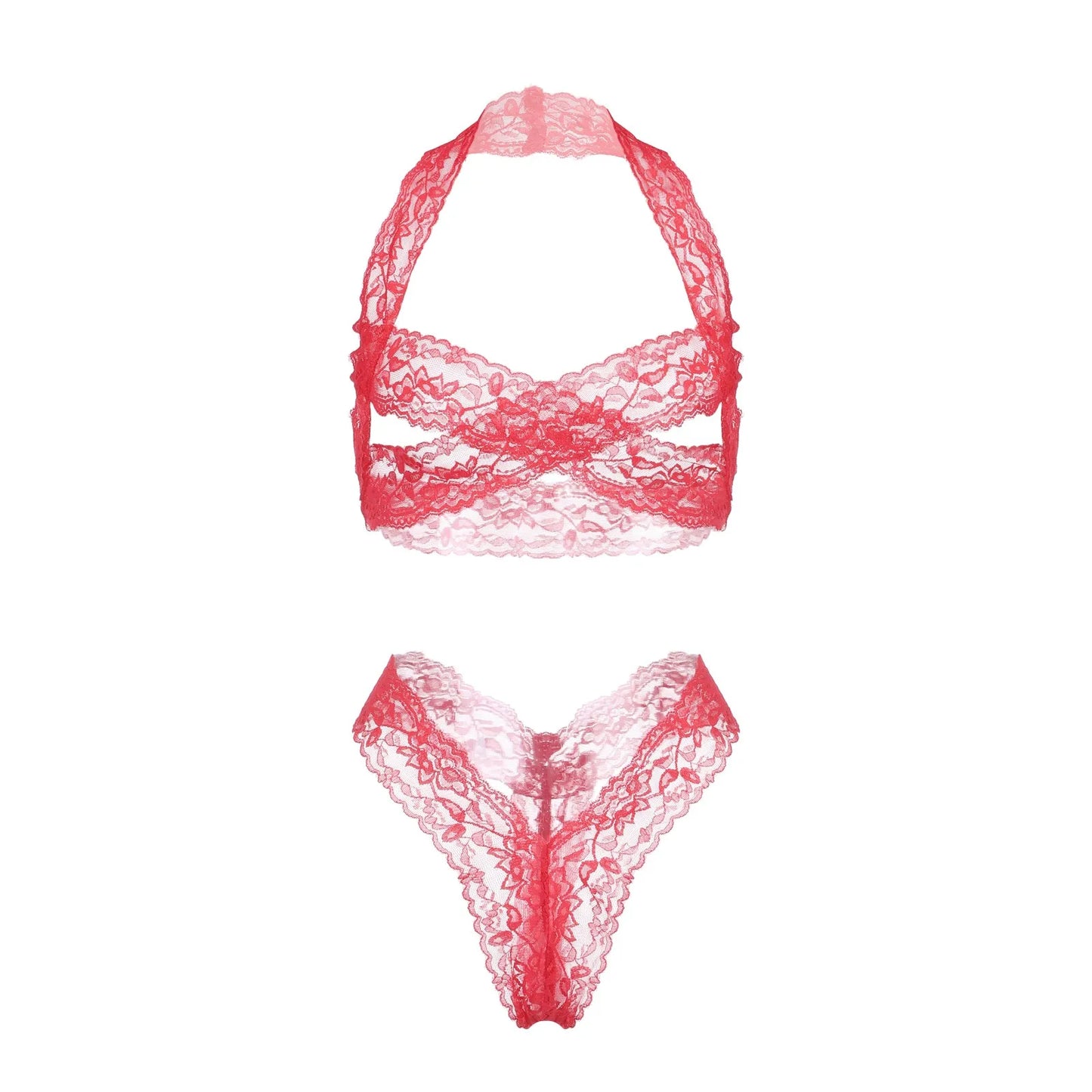 Women Lingerie Lace Bra Underwear Sleepwear G-String  Separate Two-Piece Lingerie Temptation Ultra-Thin Erotic Lingerie 2024