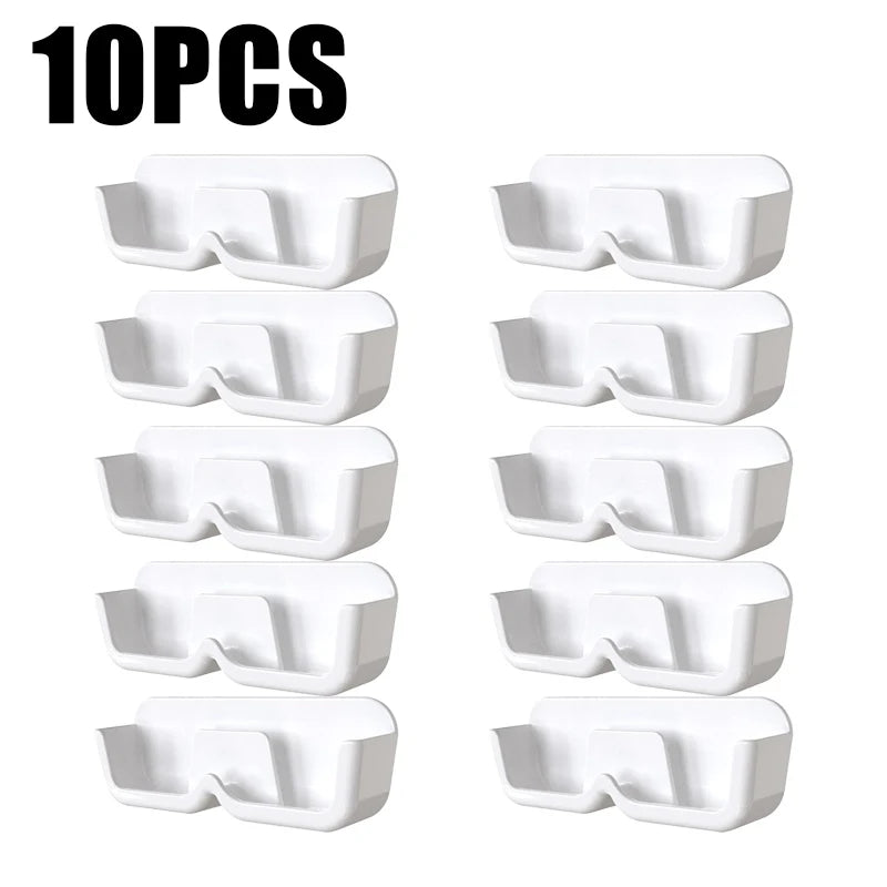 10PCS Eyeglasses Organizer Premium Sunglasses Display Case Wall Mounted No-Punch Sunglasses Organizer Home Organization