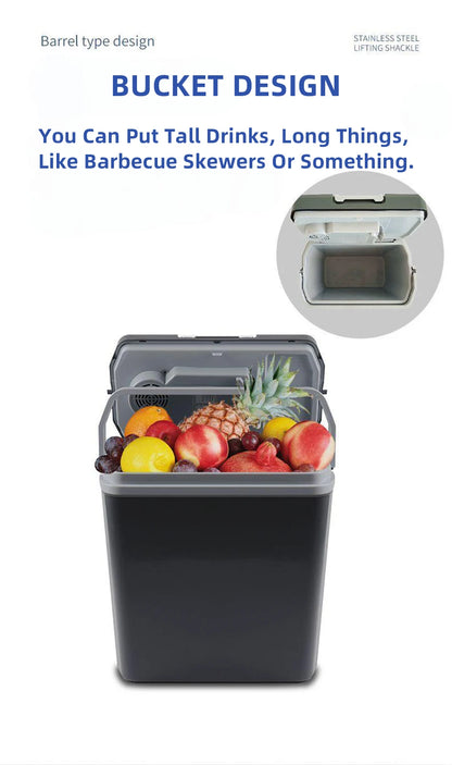 24L Car Refrigerator 12V 220V Heat Cool Mini Electric Equipment For Cars Compressor Box  Fridge Electric Devices Nest Freezer