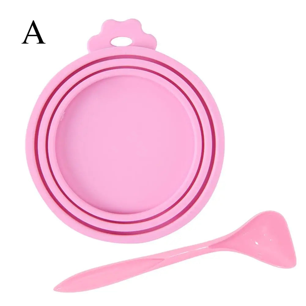 Silicone Canned Lid Sealed Feeders Food Can Lid For Puppy Dog Cat Storage Cap Reusable Cover Lid Health Pet Daily Supplies