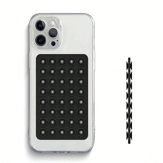 Double-sided Suction Cups Phone Holder, Silicone Suction Phone Case Adhesive Sticky Phone Grip Hands-Free Phone Grip Phone Stand