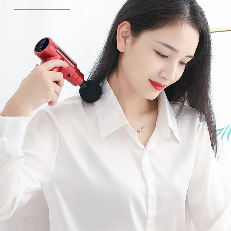 Portable Fascia Gun Deep Tissue Massage Mini Lightweight and Adjustable Speed Massage Equipment Suitable for the Whole Body