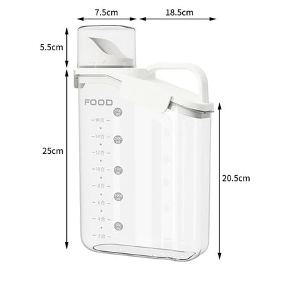 Custom Food Storage Bucket Sealed With Scale Pet Food Storage Bucket Personalized Cat Food Dog Food Moisture-proof Dog Supplies