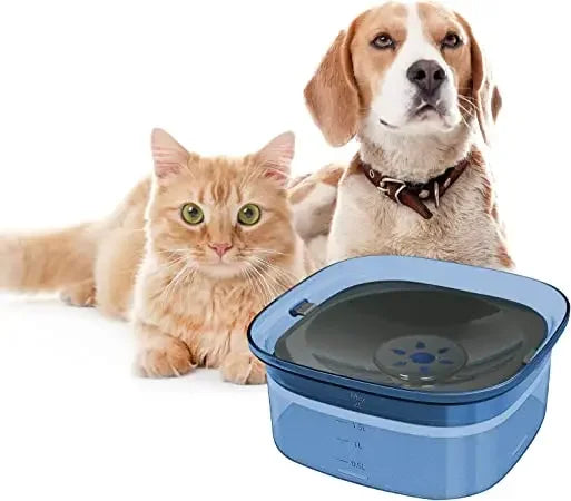 Pet Water Bowl Leakproof Anti-Slip 2L Large Capacity Dog Water Bowl Transparent Basin For Dogs Traveling Drinking Water