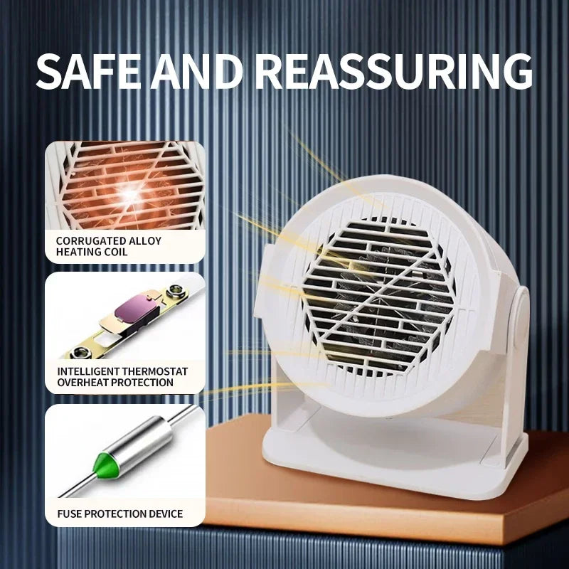 Home air heater Cold and warm heater Small electric heater for the home desktop office desktop portable heating fan