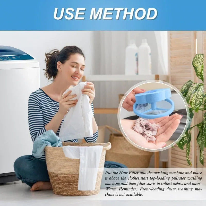 Magic Laundry Ball Reusable Pet Hair Remover Clothes Cleaning Tool Removes Hairs Cat Dogs Lint Fiber Catcher For Washing Machine