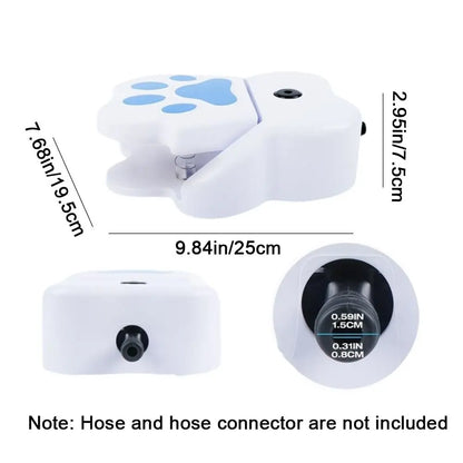 Unique Claw Shape Paw Activated Pet Sprinkler Interactive Funny Puppy Water Dispenser Plastic Pet Water Fountain Outdoor Use