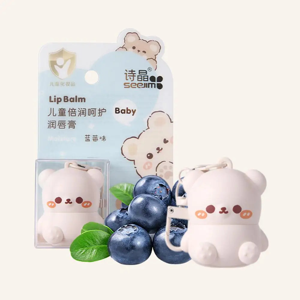 Children Fruity Lip Balm Cute Little Bear Lip Balm For Baby Moisturizing Anti-Dry Anti Crack Lipbalm Lip Care