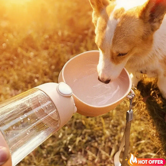 Dog Outdoor Water Bottle Outdoor Multifunctional Pet Tumblers Dog Water Feeder Portable Pet Water Fountain Supplies