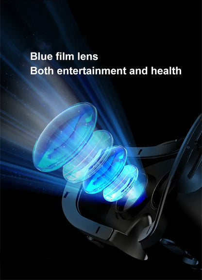 2025 New VR Headset 3D Virtual Reality Glasses 7" Stereo Headset with Remote Controller for IOS Android Smartphones