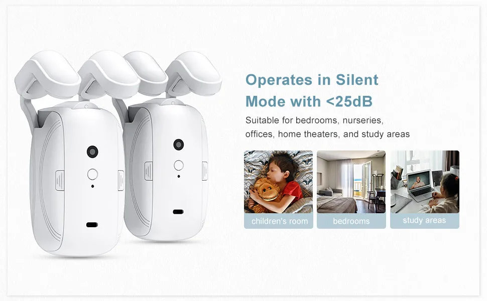 Smart Automatic Curtain Opener-Remote Control With App/Timer/Voice,Upgraded High-Performance Motor(For Roman Rod/T/U Track 3in1)