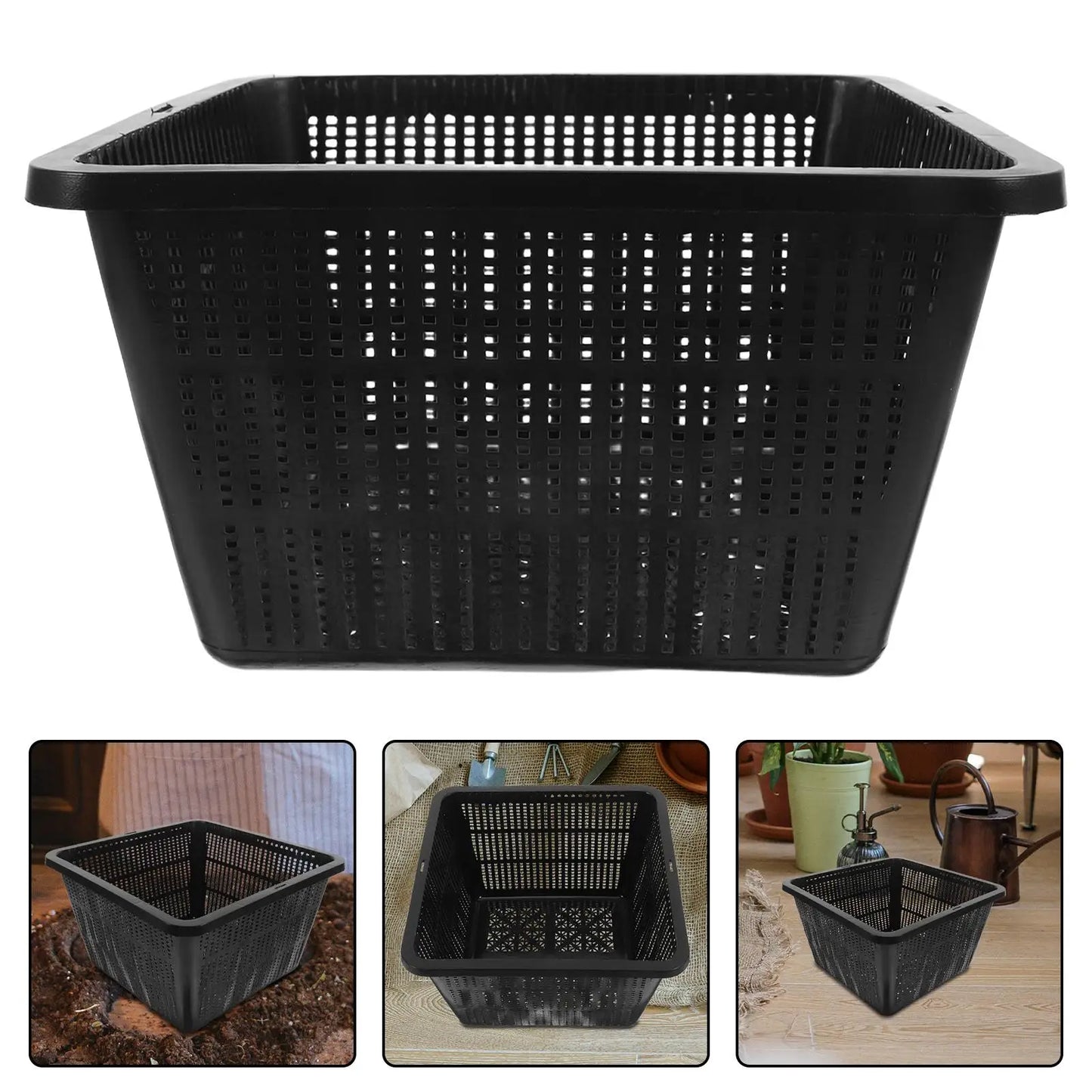 2pcs Hydroponic Pots For Vegetable Cultivation Plastic Planting Baskets Floating Pond Planter Pots For Gardening Aquatic Plants