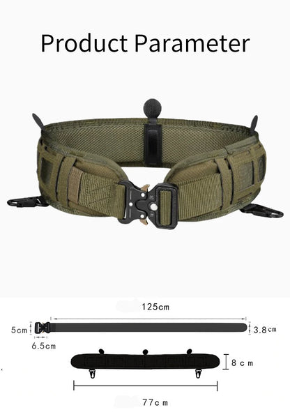 Tactical Battle Belt Set, Molle Belt,Tactical Shooting Belt,Tactical Battle Belt Utility Belt Men Tactical Belt Women Duty Belts