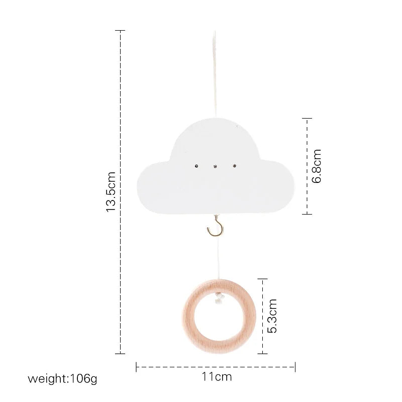 Baby Crib Mobiles Rattle Toy 0-12Months Soft Felt Whale Ball Bed Bell Newborn Music Box Bed Bell Crib Hanging Toys Infant Toys