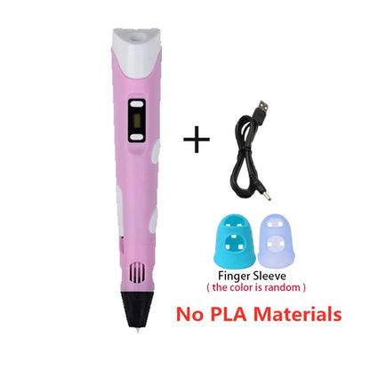 3D Printing Pen Diy Drawing Pens with Lcd Screen Pla Printing 1.75Mm Filament Birthday Christmas Toys Gifts for Kids