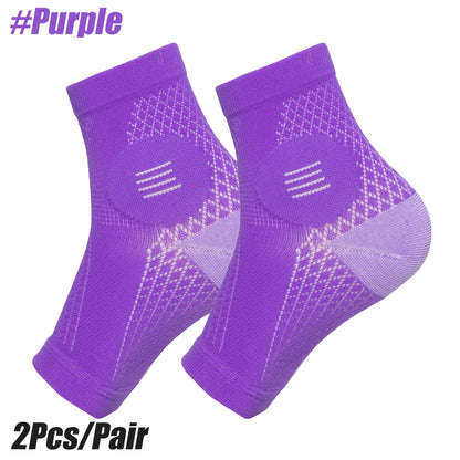 1Pair Neuropathy Socks - Peripheral Neuritis Therapy Compression Diabetic Open-Toe Foot Sleeves for Ankle Gout,Nerve Damage Pain