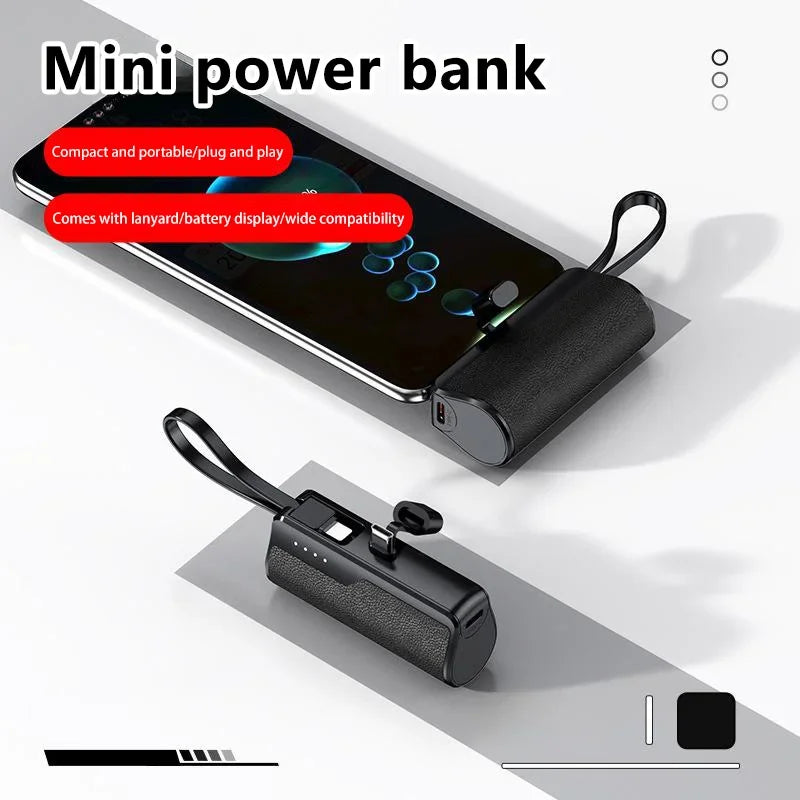 Xiaomi Power Bank 50000mAh Pocket Power Bank Portable Capsule Power Bank Fast Charging External Battery for iPhone Samsung