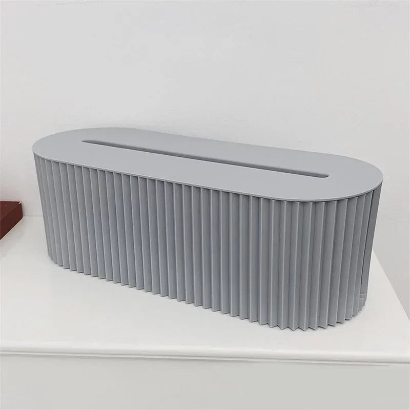 1pc Cable Storage Box With Lid For Office, High Capacity Cord Organizer, Space Saving Desktop Socket Cable Management Box