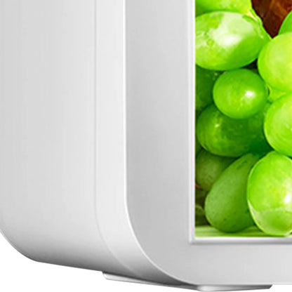 8L Mini Refrigerator Stylish Space Saving Multipurpose Single Door Mini Fridge with Freezer for Home and Car CN Plug 220‑240V