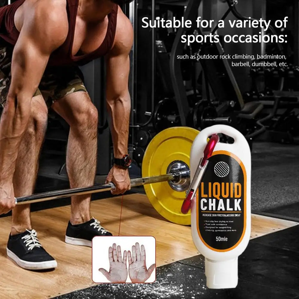 Sports Chalk Magnesium Powder Fitness Weight Lifting Non-slip Cream Grip Weight Lifting Climbing Gym Sports 30/50/100ml