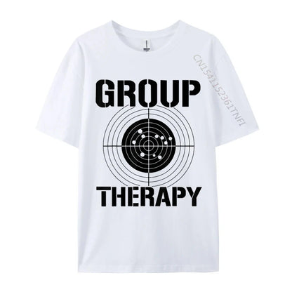 Men T-shirts Group Therapy Casual T-Shirt Retro Normal Cotton Men Tops Tees Casual Clothing Shirt Top Quality
