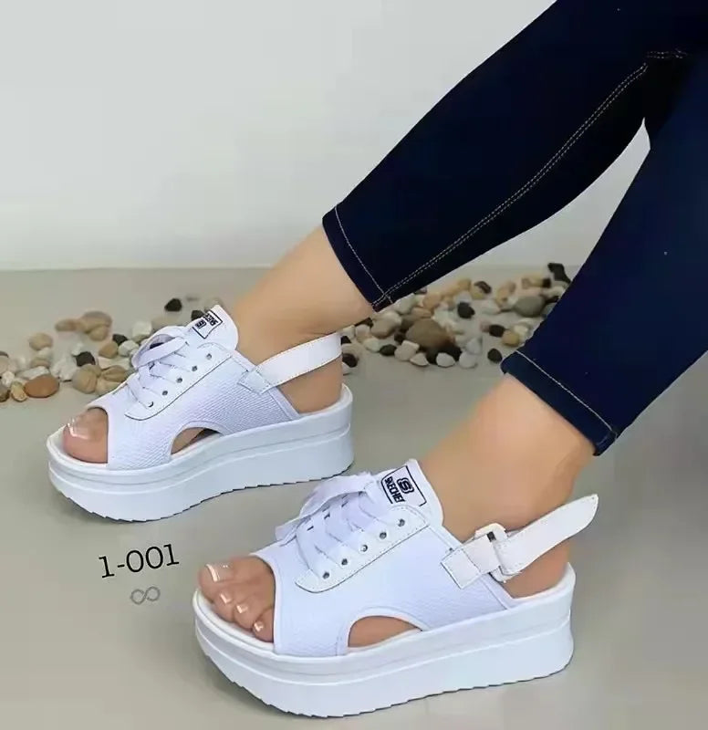 Platform Women Sandals Female Trend High-heeled Sandals Summer  Beach New Open Toe Casual Shoes for Women Pantuflas De Mujer2024