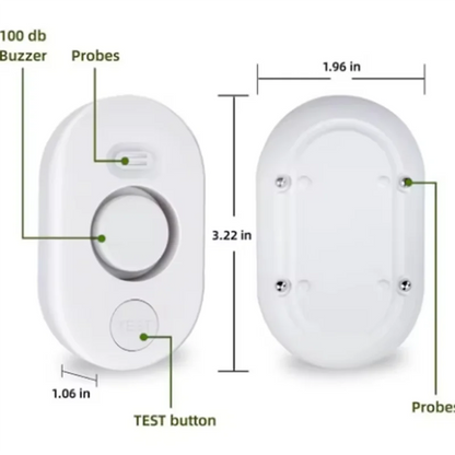 A69ehome Smart Water Leak Detector Sensor Alarm: Overflow Monitoring System For Water Flooding