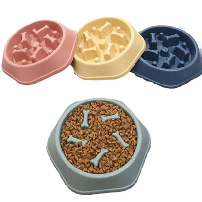 Anti-Slip Anti-Choking Slow Feeder Bowl for Large Dogs - Anti-Tip Pet Food Bowl for Golden Retriever