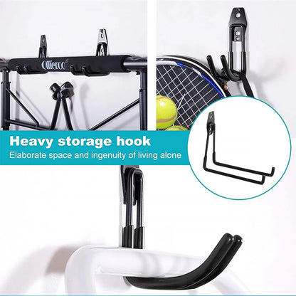Garage Storage Utility Hooks,Garage Garden Tool Organizer,Hanging Utility Wall Mount Hooks,Heavy Duty Tool Storage Organizer