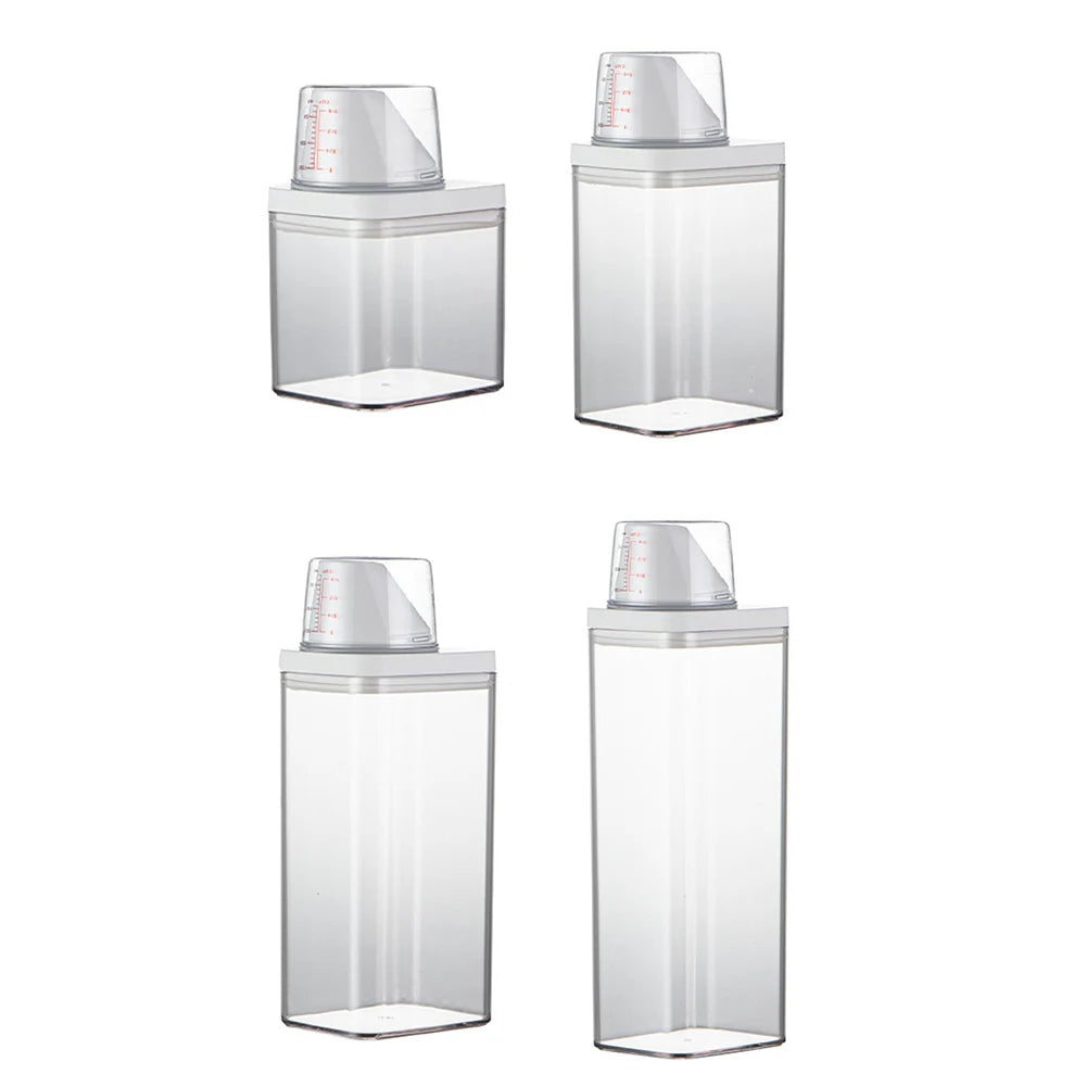 1PC High Quality Laundry Detergent Dispenser For Laundry Detergent Powder Kitchen Plastic Airtight Food Storage Containers