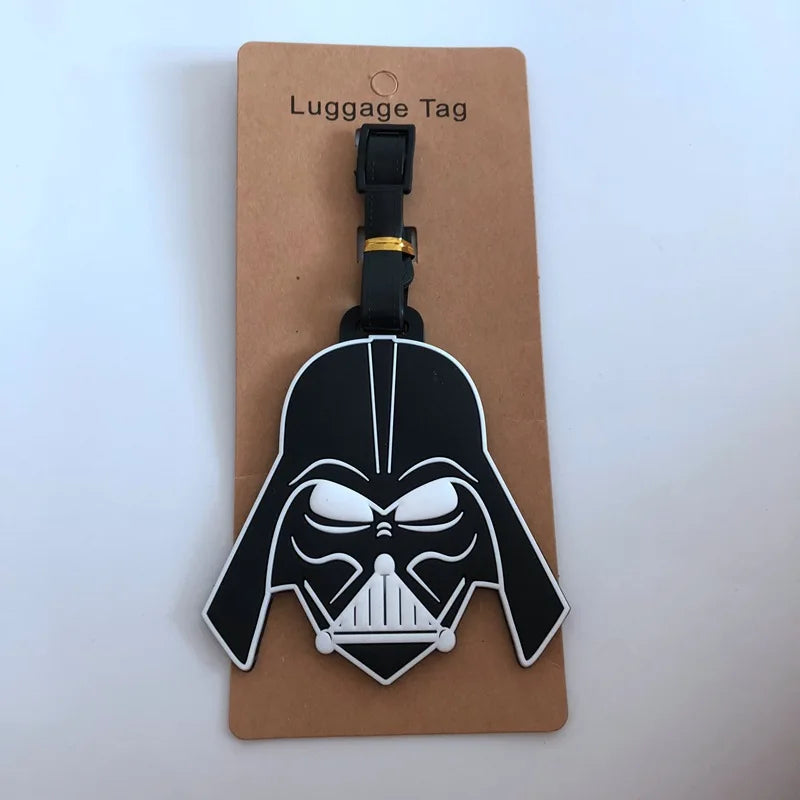 Cartoon Star Wars Travel Luggage Tag Cute Suitcase ID Addres Holder Boarding Baggage Tag Label Adorable Pendant Gift Accessories