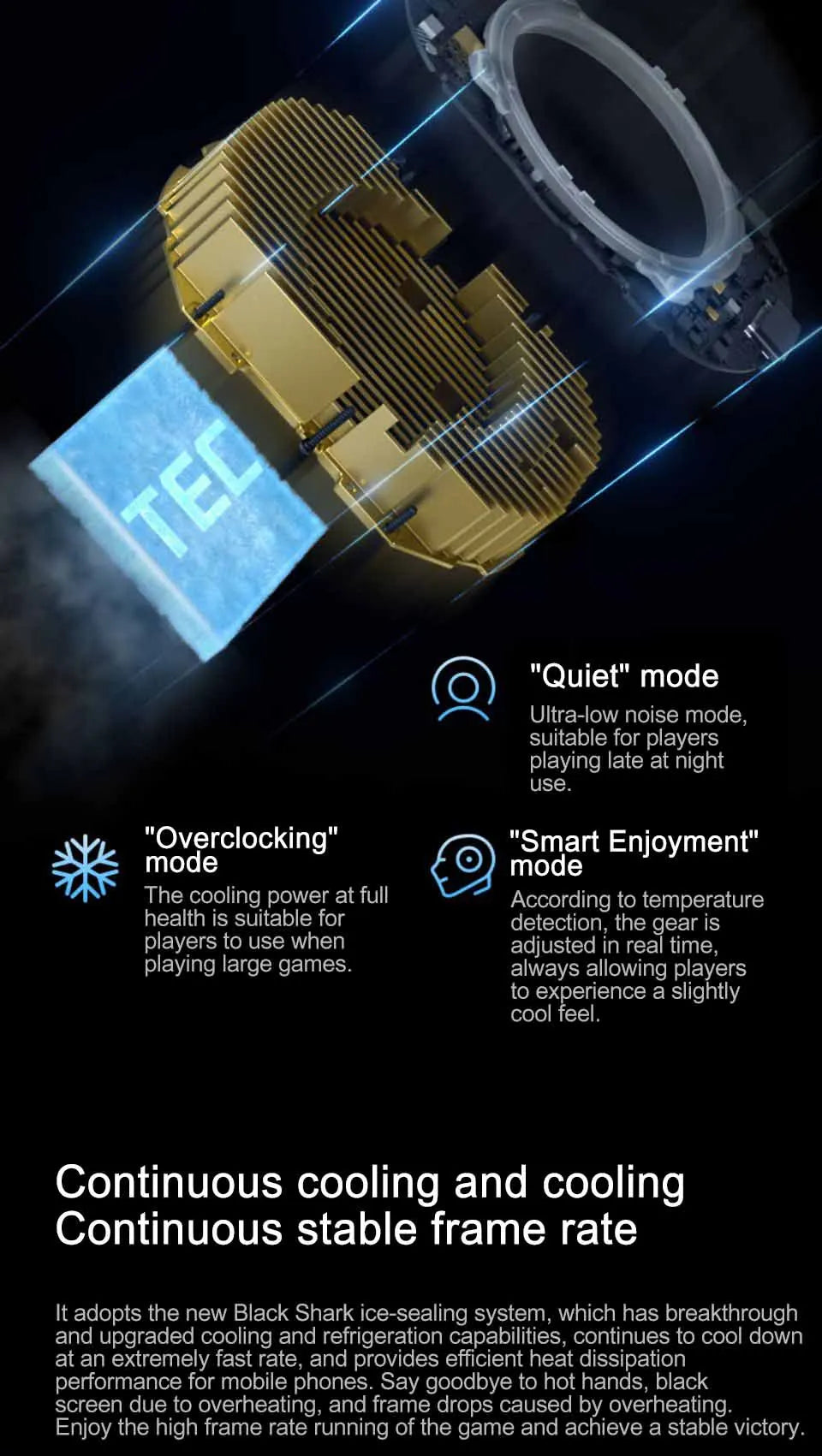 Original Black Shark Cooler 4 3 Pro 4Pro Smart FunCooler For xiaomi black shark nubia lenovo phone