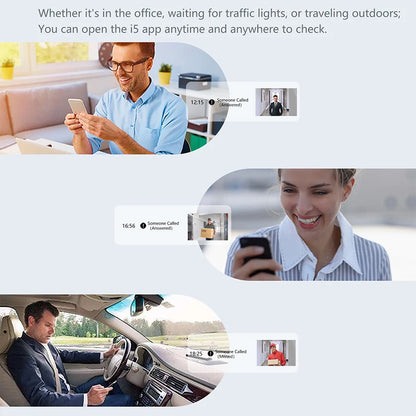 WiFi Doorbell One Way Wakeup Wireless Video Doorbell with Camera and Audio Suitable for Outdoor, Indoor Smart Home Doorbells