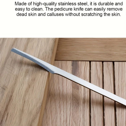 1/2/3/6 pcs Pedicure Knife Tools Kits, Professional Stainless Steel Foot Scrubber Dead Skin Remover,6 Pcs Foot Scraper Knife