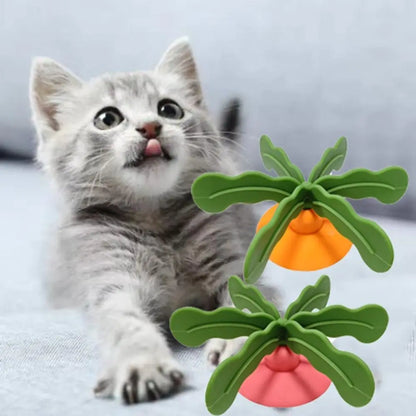 Silicone Pet Bowl Slow Feeder Fun Shape Rotatable Pet Slow Food Dispenser Anti-Choke Bloat Stop Dog Food Separator