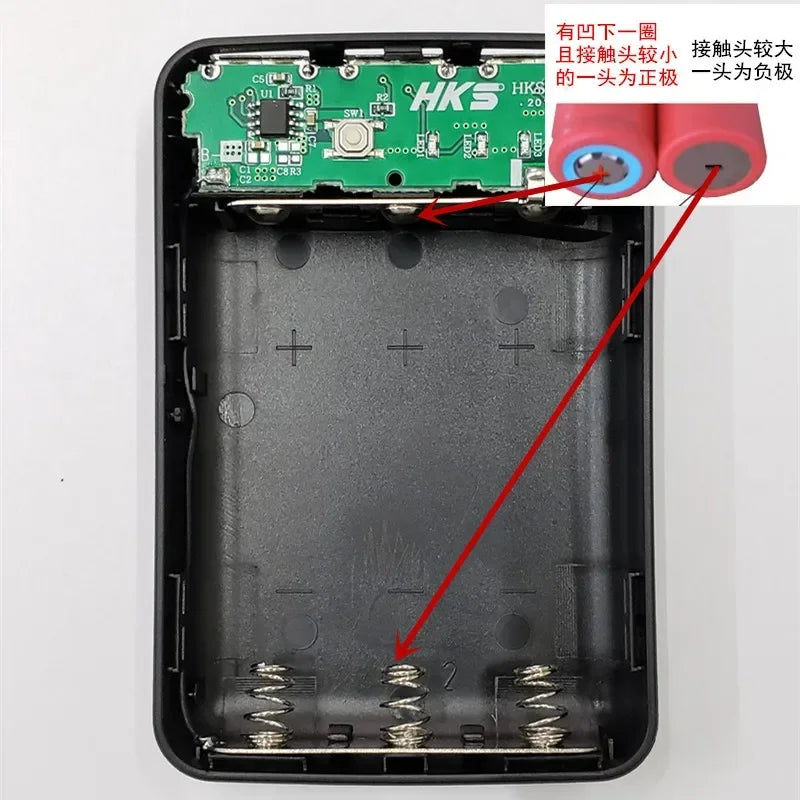 3×18650 DIY Shell Mobile Phone Charge Power Bank Case DIY Box 3 USB Ports 18650 Power Bank Case  Power Bank Cover Kit