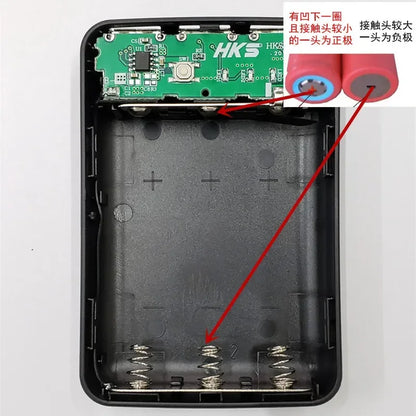 3×18650 DIY Shell Mobile Phone Charge Power Bank Case DIY Box 3 USB Ports 18650 Power Bank Case  Power Bank Cover Kit