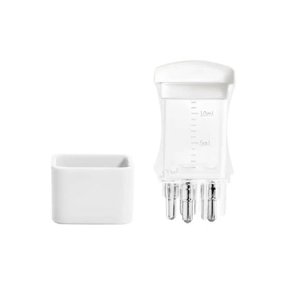 Plastic Scalp Applicator Portable Mini 10ML Hair Roots Massager with Scale Hair Head Massager Serum Oil Apply