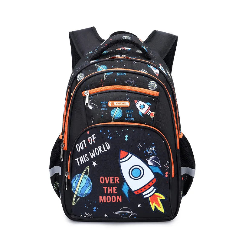 School Bags for Kids Backpack for Boys Elementary Kindergarten Preschool School Bag 14 inch Multifunctional Cute Large Capacity
